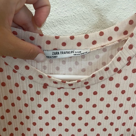 Zara Sleeveless Polka Dot Maxi Dress Size Small - Picture 5 of 14